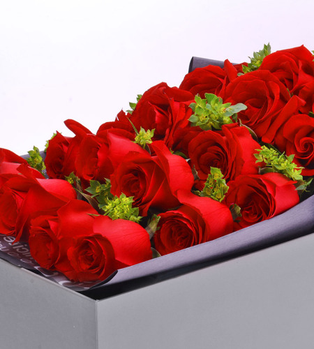 19朵红色玫瑰礼盒-一生守候