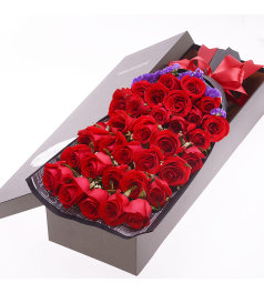 深深的爱-33朵红玫瑰礼盒