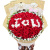 show爱花语-红玫瑰、白玫瑰共99枝，白玫瑰显示IOU字样
