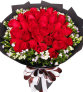 爱你一生-33朵红玫瑰，搭配相思梅点缀