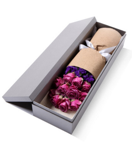 默默的祝福-11枝紫玫瑰礼盒
